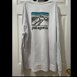 Men long sleeve Patagonia Line logo Ridge Responsibill-Tee